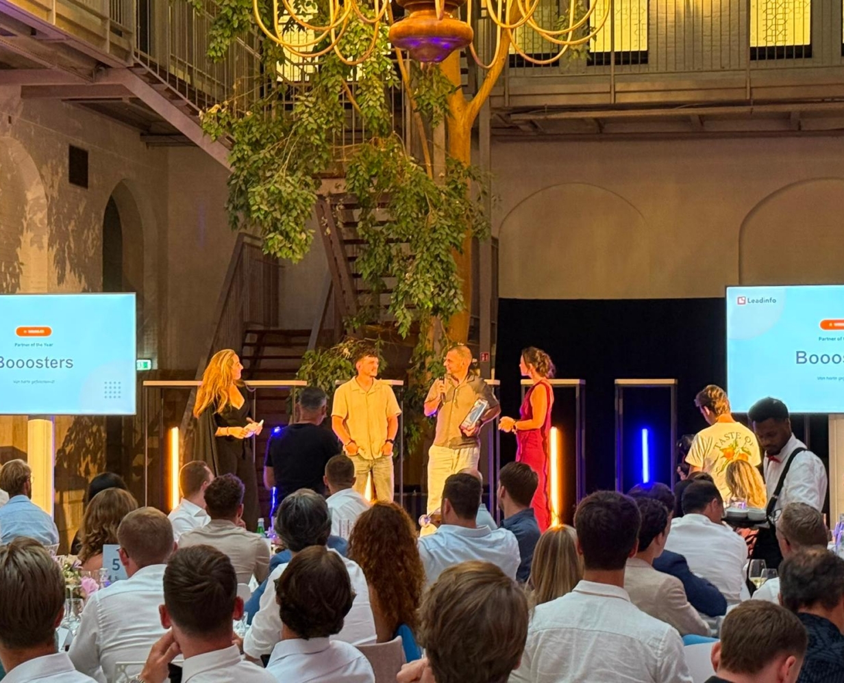 Booosters wint Agency of the Year 2026 bij Leadinfo!